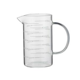 Messbecher aus Borosilikatglas | 0,5 ltr Ø 80 mm H 135 mm | 50-ml-Skalierung Produktbild
