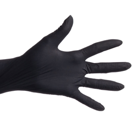 Nitril-Handschuhe S Nitril schwarz puderfrei | Einweg | 100 Stück Produktbild