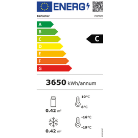Kühl-Gefrierkombination | KTK1-122 | schwarz | 430,0 ltr Produktbild 1 S