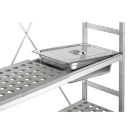 Regalsystem Kit 4, B1070 Kunststoff Aluminium 1142 mm 360 mm H 1800 mm Rostauflagen Fachlast 50 kg Feldlast 500 kg Produktbild 4 S