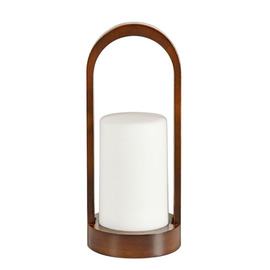 LED-Kerzenhalter EASY Bambus braun Ø 100 mm H 240 mm Produktbild