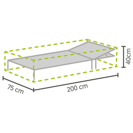 Profi-Schutzhülle für Rollliegen, hellgrau Produktbild 1 S