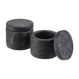 Gewürzdose | Buttertopf MARVELLO | Marmor | 2 Dosen | 2 Deckel Produktbild