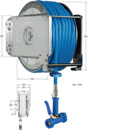 Schlauchaufroller • Schlauchlänge 25 m • Modell powerReel Produktbild 1 S