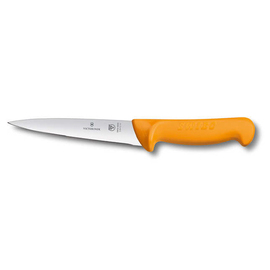 Ausbeinmesser | Stechmesser SWIBO gelb | Klingenlänge 18 cm | gerade | glatter Schliff Produktbild