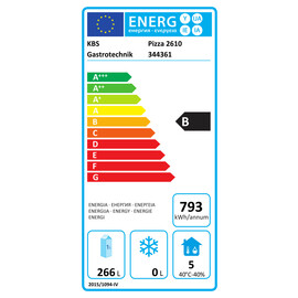 Pizzatisch PIZZA 2610 | Umluftkühlung | 2 Volltüren | 7 Schubladen Produktbild 22 L
